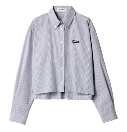 processed_ミュウミュウ ポプリン シャツ