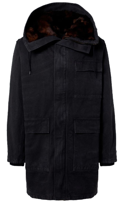 processed_モッズコート プラダ Cotton jacket ボア ファー襟 ジャケット