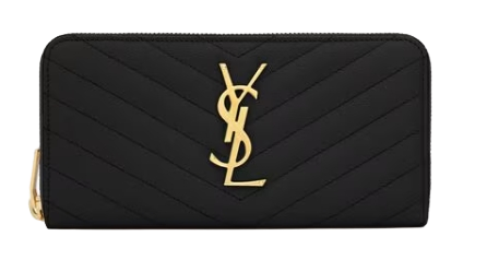 processed_モノグラム・サンローラン フルジップウォレット（グレインパウダーテクスチャー キルティングレザー）