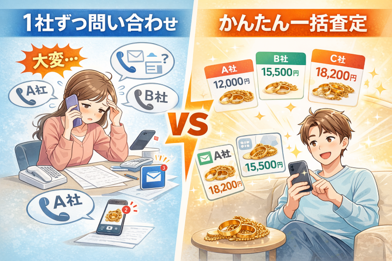 一度の申し込みで複数業者を比較